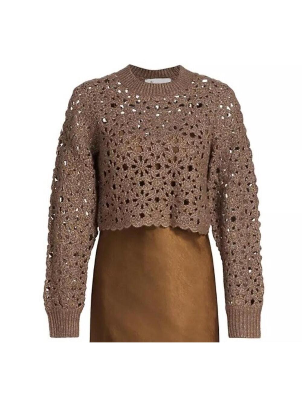 dh New York Brown Sweater Size XS